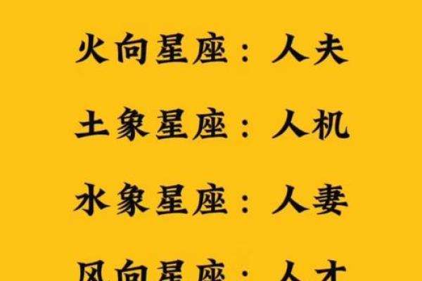 星座属性水火土风相配