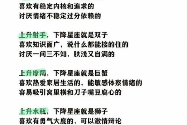 上升星座和下降星座是对称的吗