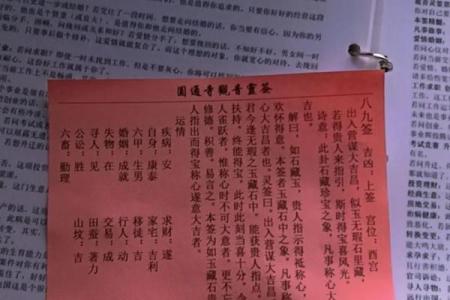 观音灵鉴8签