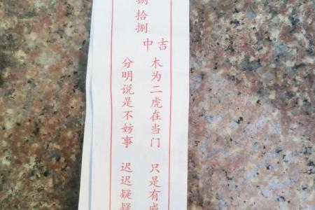 玄天上帝灵签第六签