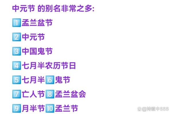 中元节是什么节日？