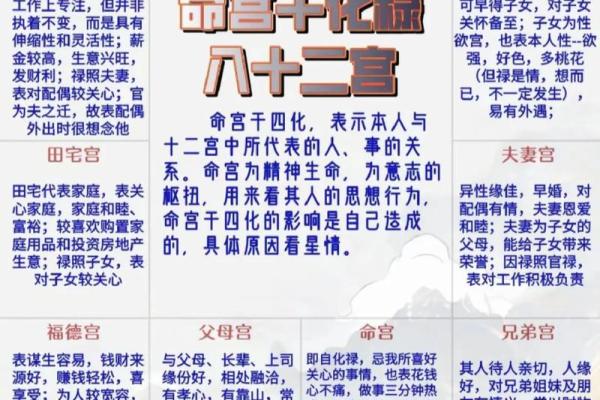 紫薇斗数四化与正星