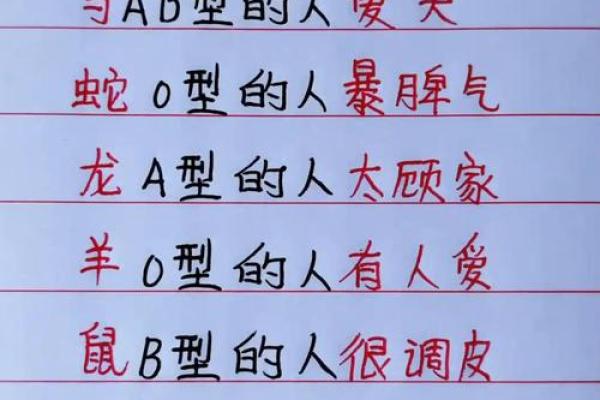 不同的血型对性格有何影响