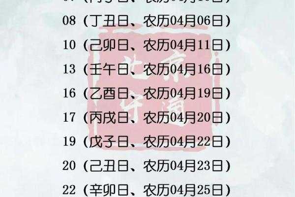 五月开工吉日