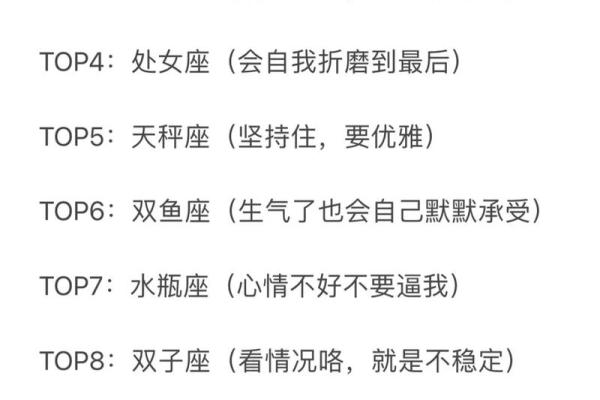 哪个星座的性格强势