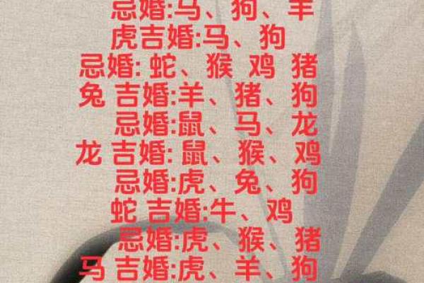 十二生肖不能结婚配对