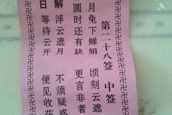 月老灵签28签感情复合