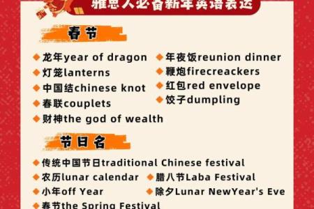 春节的英文 春节的节日习俗