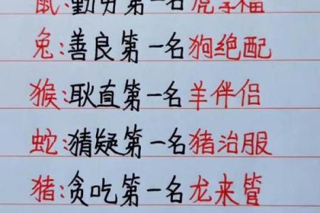 十二生肖配对指数大揭秘