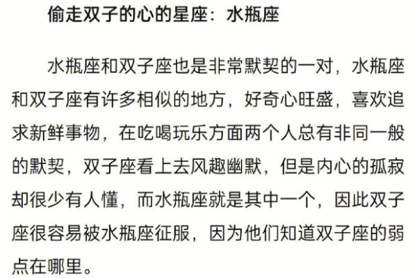 双子男最喜欢哪个星座女生的性格