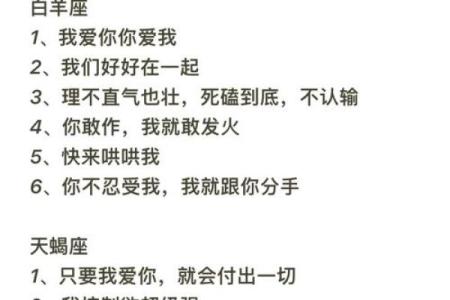 十二星座组合恋爱运势图