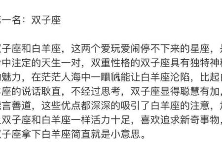 白羊座二区与白羊座二区的星座配对