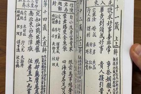 观音灵签一天一签