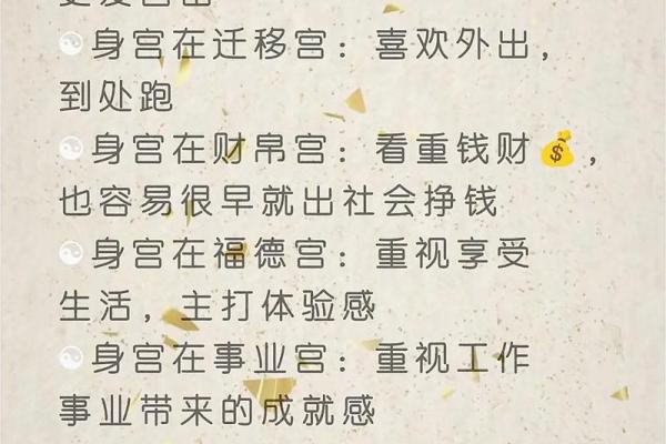 紫微斗数入门--身宫
