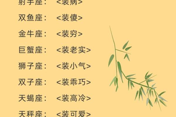 12星座的装扮指南