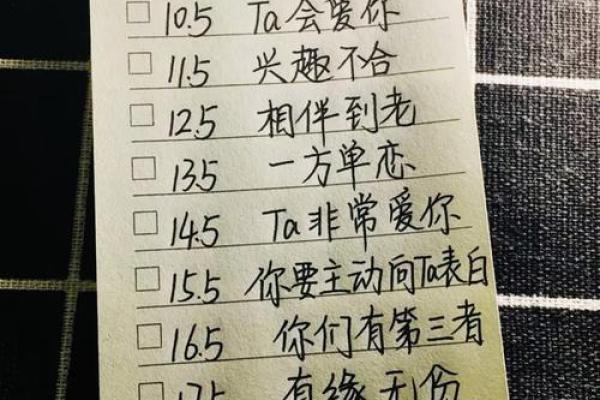 两个人的名字配对缘分,名字减名字的笔画差数
