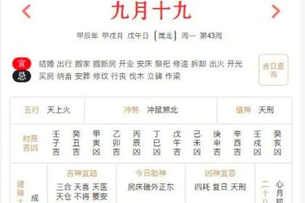 黄历每天时辰吉凶