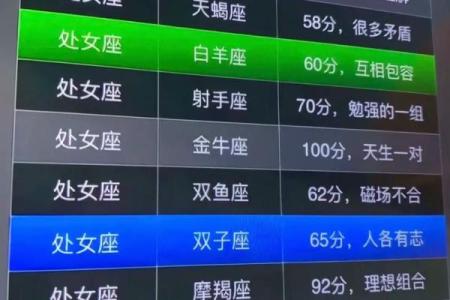 双子处女座配对分析