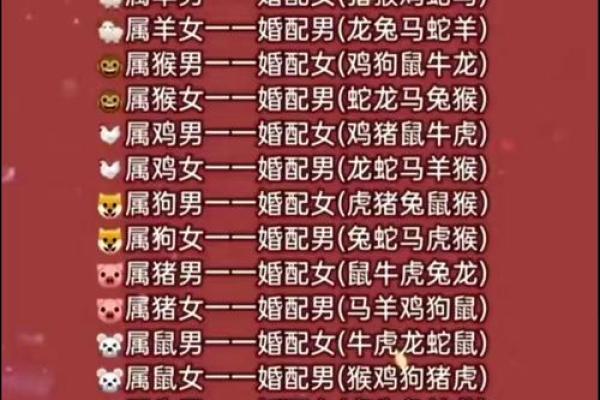 最佳的十二生肖婚姻配对大全
