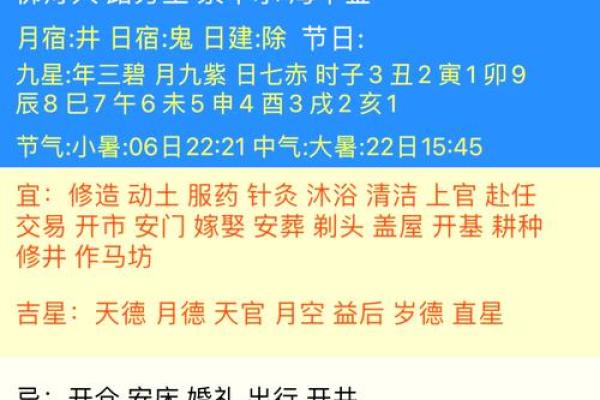 7月9号诸事宜忌老黄历！