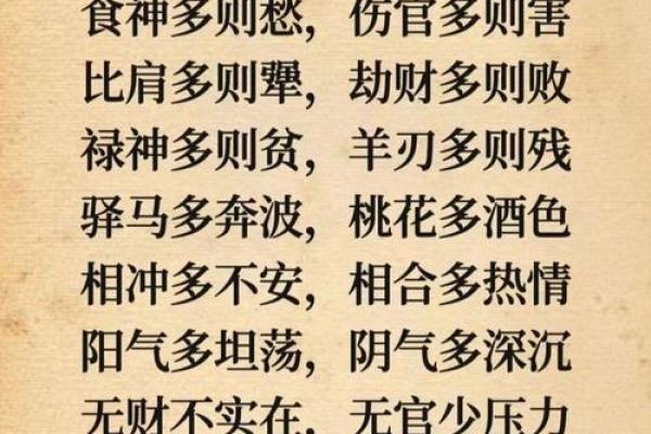八字术语