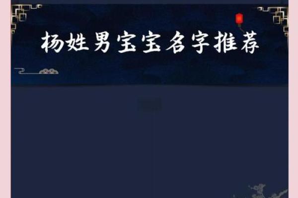 杨姓男孩名字大全-杨姓男孩起名字大全-杨姓名字大全姓名