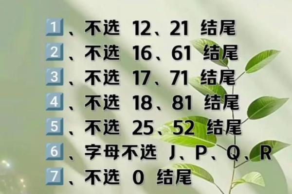 八字选车牌