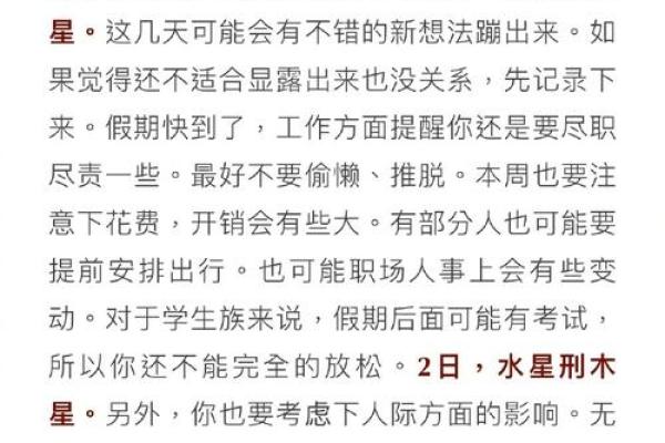 十二星座近周运势图