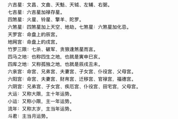 紫薇斗数星大全