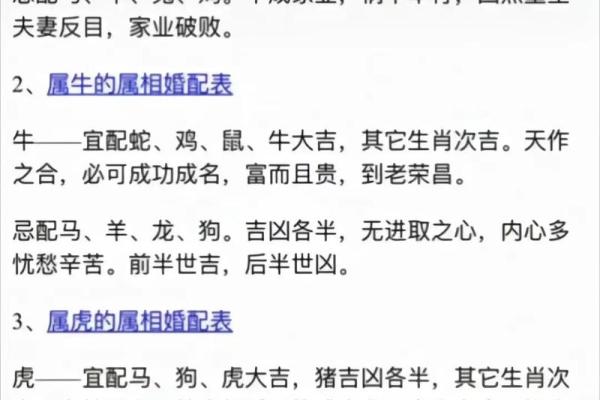 算命婚姻属相配对口诀女