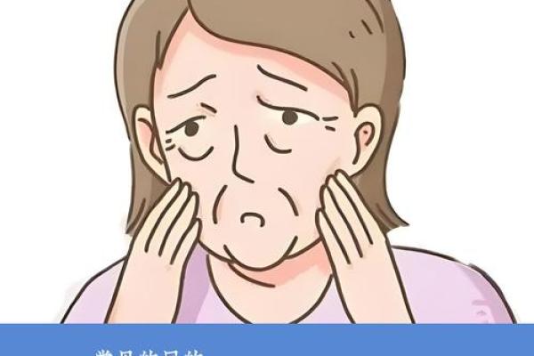 面部衰老八字图